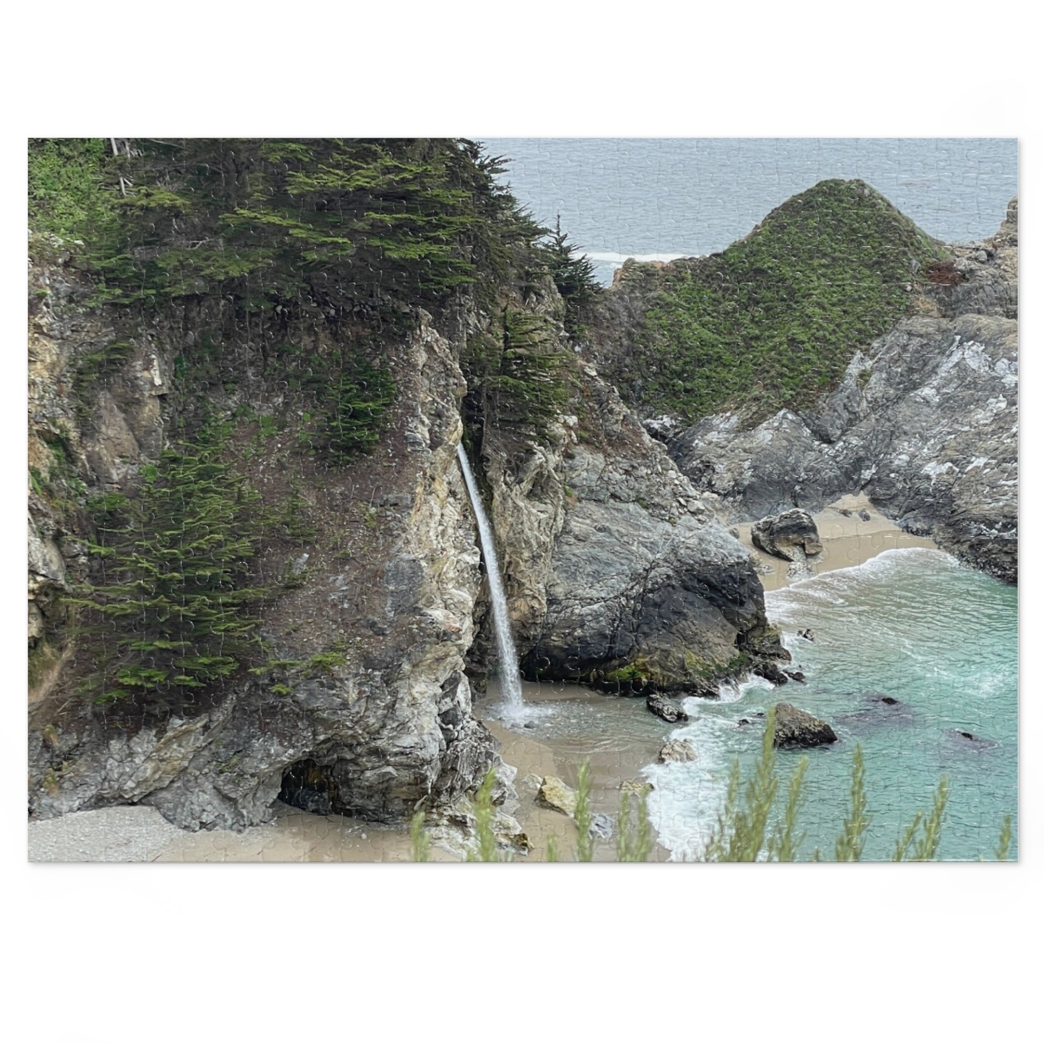 Coastal Waterfall Jigsaw Puzzle (with Tin)