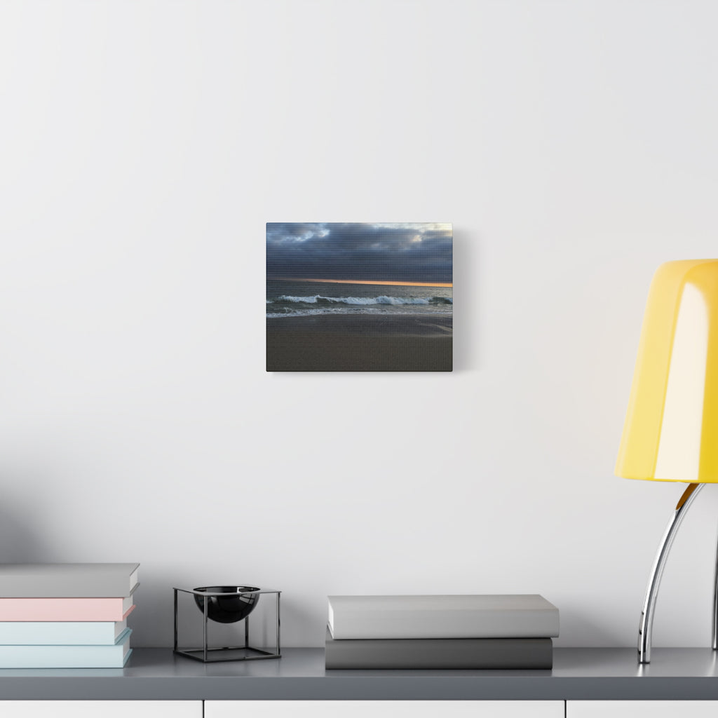 Ocean Beach Sunset Canvas Print — Matte Stretched Wall Art