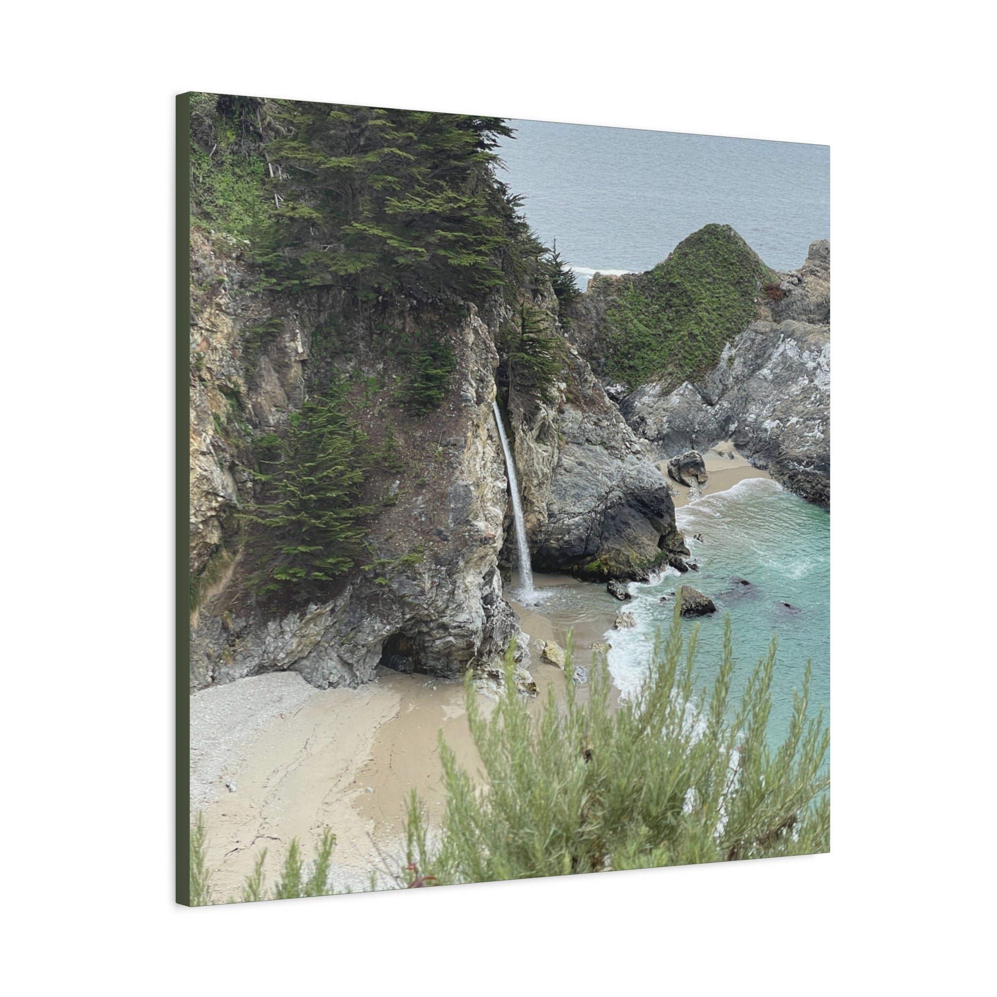 McWay Falls Coastal Canvas Print — Matte Stretched 1.25"