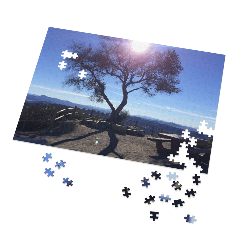 Scenic Mountaintop Jigsaw Puzzle (with Tin) — Landscape Puzzle Gift