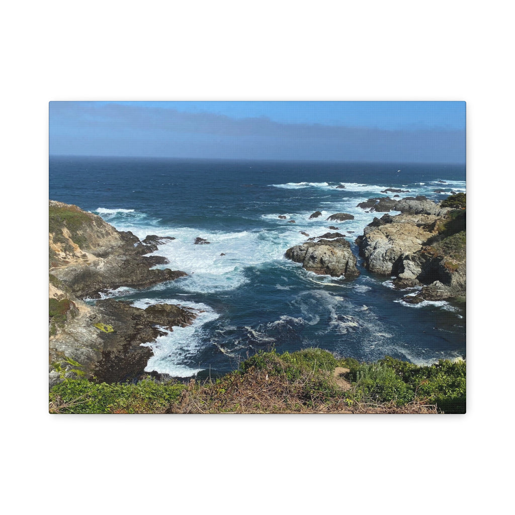 Coastal Cliffs Ocean Canvas Print — Matte Stretched Wall Art
