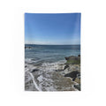 Seaside Shoreline Tapestry — Ocean Beach Wall Art