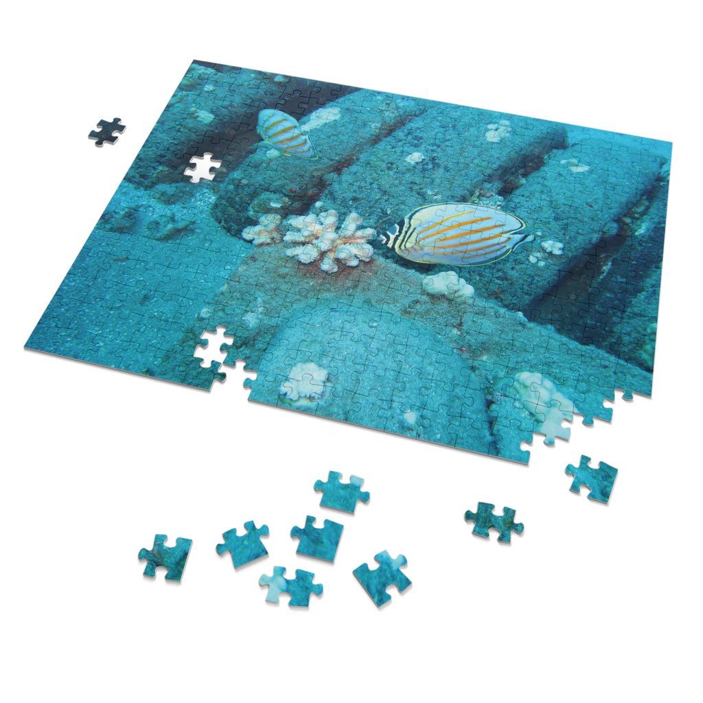 Underwater Butterflyfish Jigsaw Puzzle with Tin – Ocean Coral Reef
