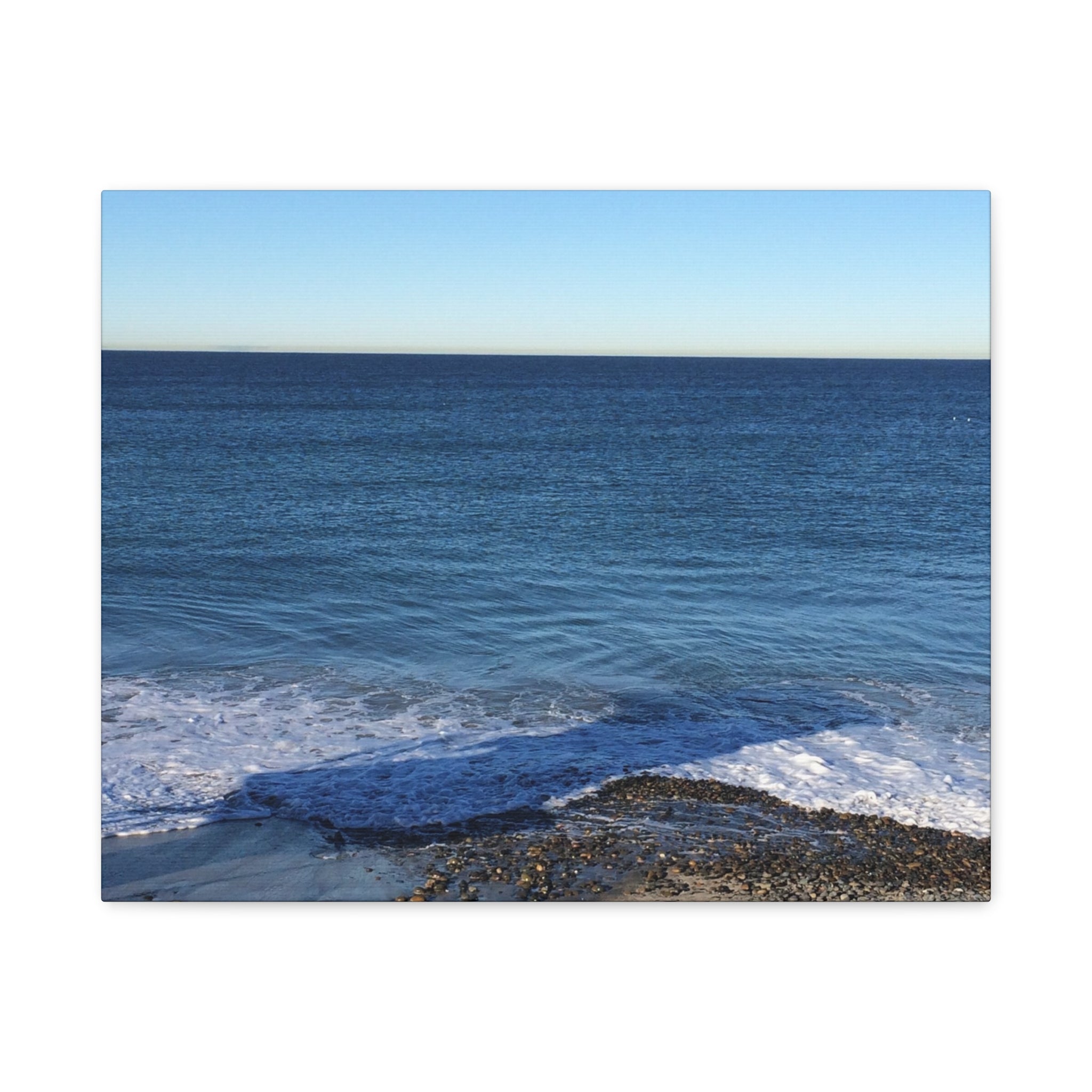 Ocean Horizon Matte Canvas Print — Serene Seascape Wall Art